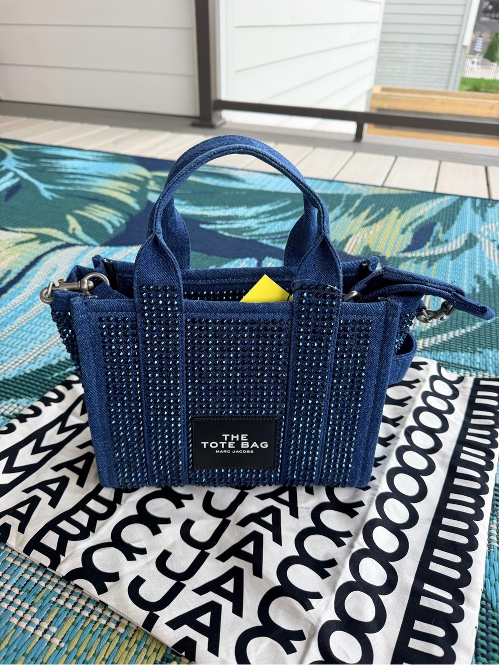 Marc Jacobs The Crystal Denim Small Tote Bag